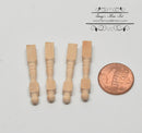 1:12 Dollhouse Miniature Legs 4 Pieces/Miniature Furniture Supplies J17