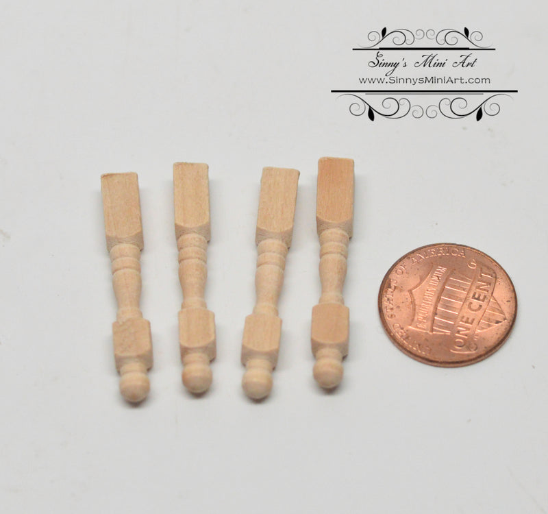 1:12 Dollhouse Miniature Legs 4 Pieces/Miniature Furniture Supplies J17