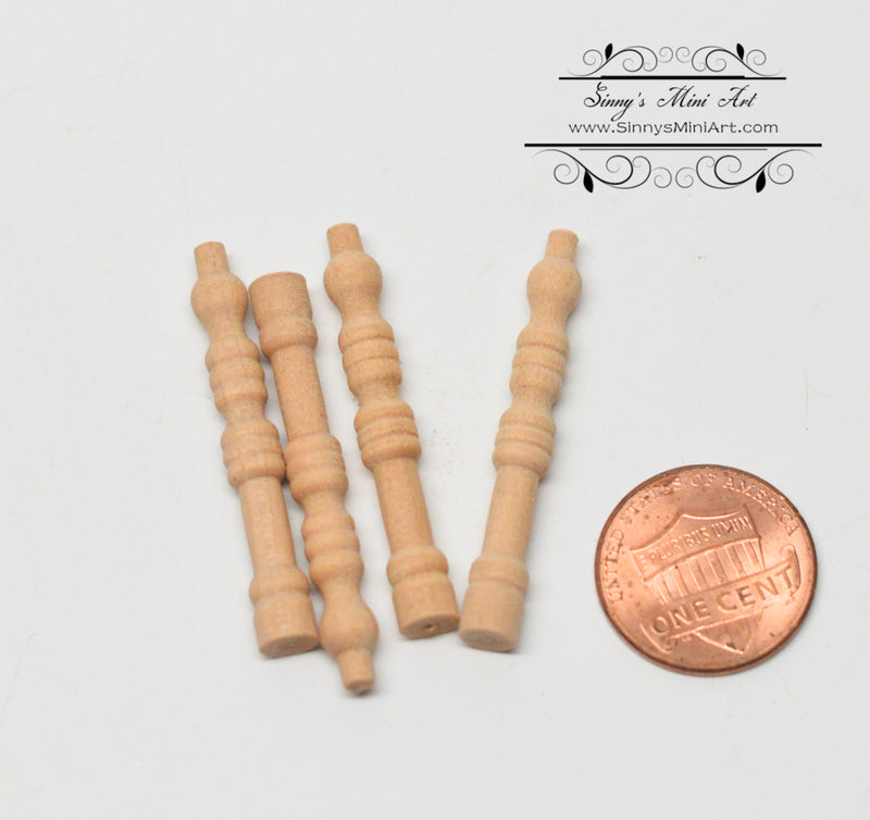 1:12 Dollhouse Miniature Legs 4 Pieces/Miniature Furniture Supplies J3