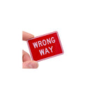 1:12 Dollhouse Miniature Wrong Way Sign AZ MM0117