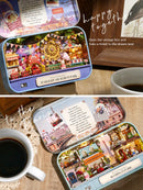 1:144 Box Theatre/Dollhouse in a Candy Tin -Roaming in Paris K R-012