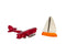 1: 12 Dollhouse Miniature Toy Sailboat and Plane/ Set 2/ AZ T8509
