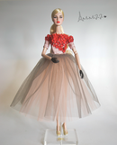 1:6 Doll Flower Dress Set For FR Doll/ Purse Poppy Parker FR Fashion Royalty MJA97
