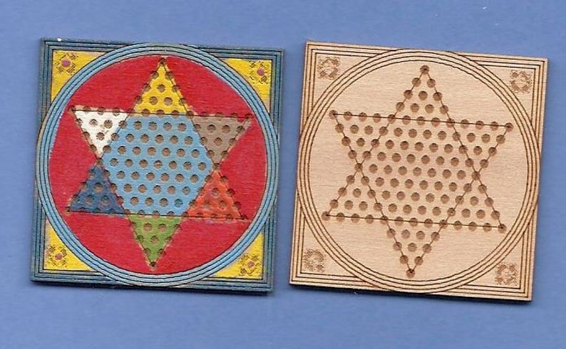 1:12 Dollhouse Miniature Chinese Checkers Kit DI TY107