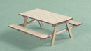 1:48 Dollhouse Miniature Picnic Table Kit/ Quarter Inch Scale Table KBM Q217