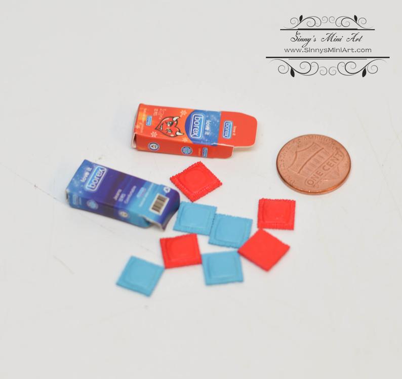 Dollhouse Miniature Dorex Condom/ Mini Doll Condom/B134