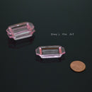 1:12 Miniature Pink Glass Baking Pan BD HB395