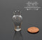 1:12 Dollhouse Miniature Clear Glass Vase BD HB049