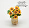 1:12 Dollhouse Miniature Sunflowers in Country Planter BD A001