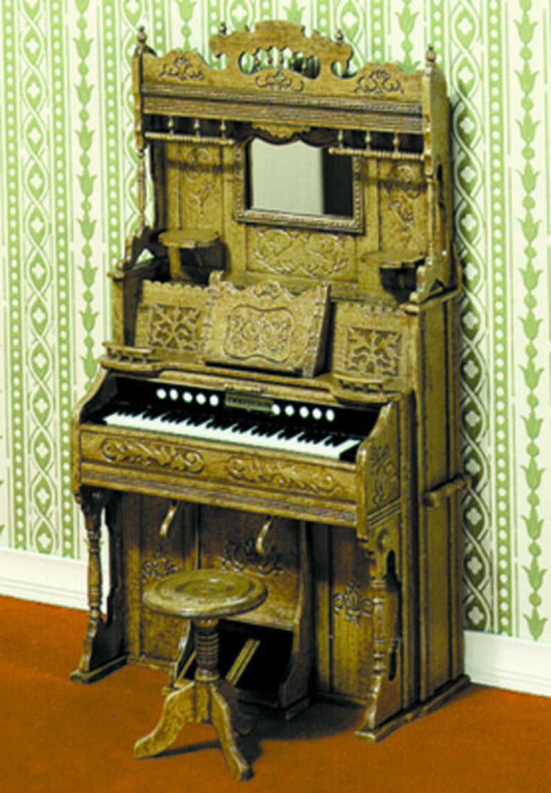 1:12 Dollhouse Miniature Pump Organ Kit / Miniature Furniture AZ CB2110