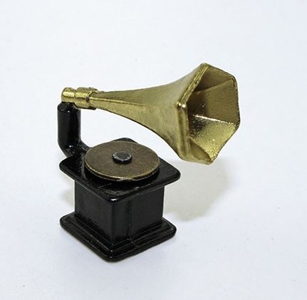 1: 12 Dollhouse Miniature Gramophone A81