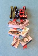 KIT 1:12 Dollhouse Miniature Noel Card Holder Kit DI DF231