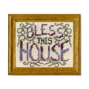 1:12 Bless This House Dollhouse Needlepoint Sampler Kit JGD 7004