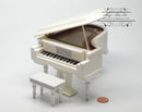 Clearance 1:12 Dollhouse Miniature White Piano Miniature Instrument E36-B