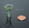 1:12 Miniature Green Swirled Ruffled Vase/ Dollhouse Miniature Vase BD HB061