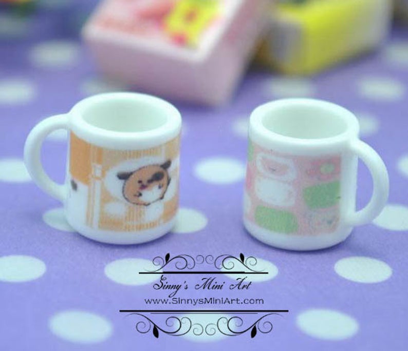 1:12 Dollhouse Miniature Mug A4-1