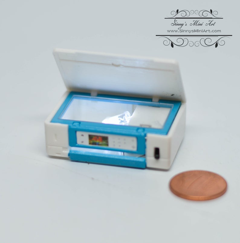 1:12 Dollhouse Miniature Lighting Printer/ Miniature Office AZ G7742
