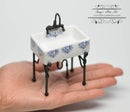 1:12 Dollhouse Miniature Kitchen Sink with Metal Taps/ Miniature Furniture RP 1.740/4