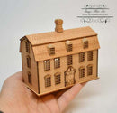 Kit 1:144 Laser Cut Dutch Colonial Dollhouse Kit /DIY Dollhouse SMA HS005