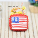 1:12 Dollhouse Miniature United States Flag Sheet Cake HMN 994