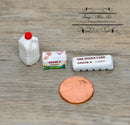 1:12 Dollhouse Miniature Dairy Set / Miniature Groceries 55039