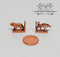 1:12 Dollhouse Miniature Brass Bookend, Bull or Bear BD J068 J069
