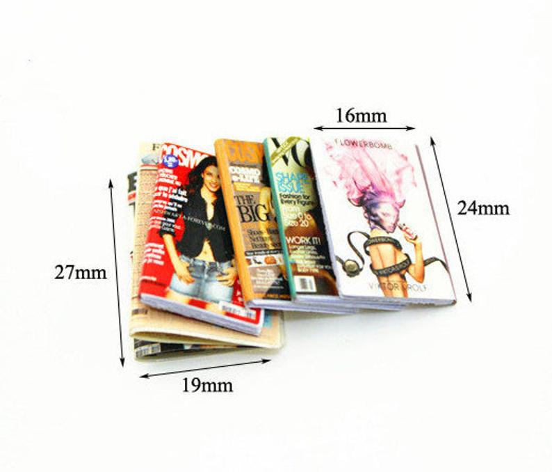 1:12 Dollhouse Miniature Magazine Doll Magazine Doll Book C92