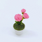 1:12 Dollhouse Miniature Pink Carnation Flowers in Clay Planter, HMN 647