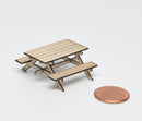 1:48 Dollhouse Miniature Picnic Table Kit/ Quarter Inch Scale Table SMA Q001