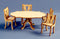 1:48 Dollhouse Miniature Dining Room Table and Four Chairs Kit/ Quarter Scale KBM Q102