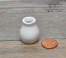 BS 1:12 Dollhouse Miniature Round Ceramic White Vase BD B169