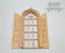 1:12 Dollhouse Palladian Window with Fancy Shutters / Miniature Window AM 2172