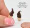1:12 Dollhouse Miniature Two Chocolate Ice Creams BD K2541
