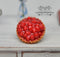 1:12 Dollhouse Miniature Fresh Strawberry Pie in Tin HMN 322