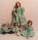 1:12 Dollhouse Miniature Sisters Dress Sheet - Springtime DI DR121
