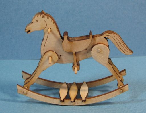 1:12 Miniature Rocking Horse Kit DI TY101