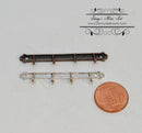 1:12 Dollhouse Miniature Coat Rack / Hanging Hooks C33