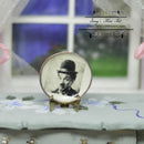 1:12 Dollhouse Miniature Charlie Chaplin Plate/ Miniature Decorate Plate BB CDD565