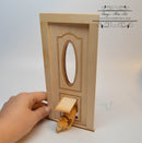 1:12 Dollhouse Dogie Door with Oval Window / Miniature Door AM 2313pet