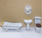 1:12 Dollhouse Miniature Ceramic Bathroom Set/ Doll Toilet / Miniature Tub E4-3