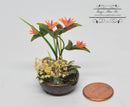 1:12 Dollhouse Miniature Bird-of-Paradise Flower Arrangement in Bowl BD A1018