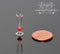 1:12 Dollhouse Miniature Glass Flute with Head Design BD HB069