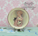 Dollhouse Miniature Decorative Plate / Baby with Puppy BB CDD614-2