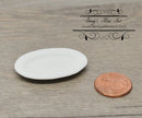 1:12 Dollhouse Miniature White Ceramic Platter BD B230