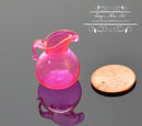 1:12 Dollhouse Miniature Pink Glass Flared Pitcher BD HB051