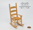 1:12 Dollhouse Miniature Cabin Rocking Chair/ Oak/ Miniature Chair AZ CL10495