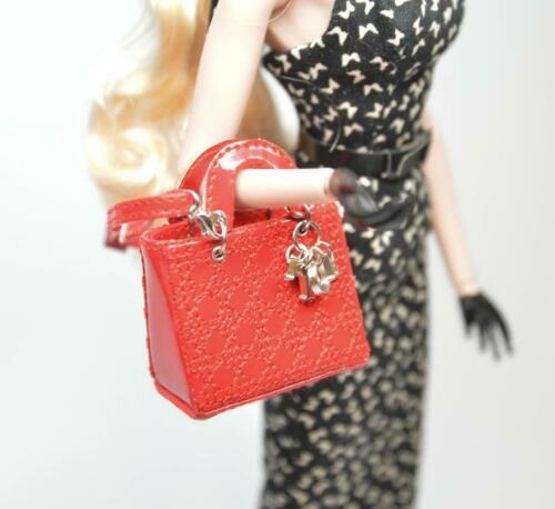1:6 Doll Handbag/Doll Purse Poppy Parker FR2 Barbie MJ C47-Red