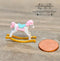 Dollhouse Miniature Rocking Horse / Miniature Toy C36