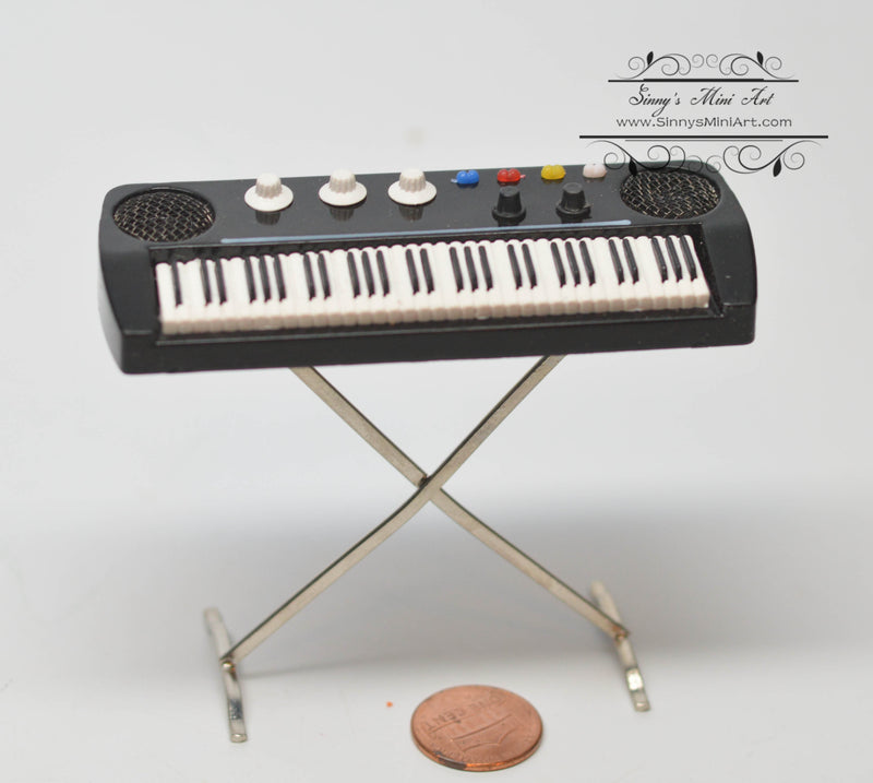 Clearance 1:12 Dollhouse Miniature Key Board/Miniature Instrument E11