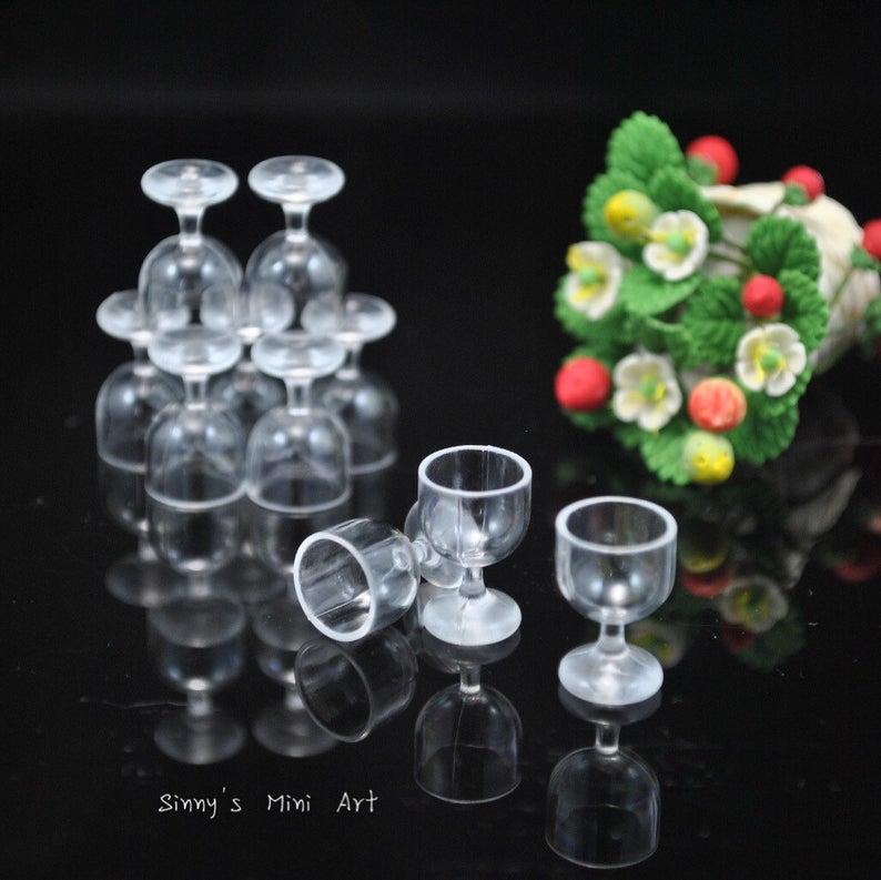 1:12 dollhouse Miniature Margarita Cup Set of Four B1